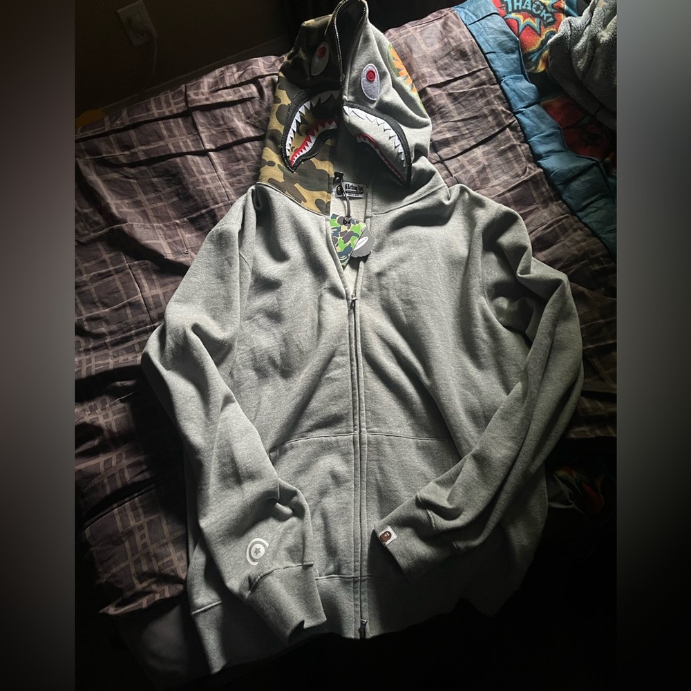 Gray Bape Zip 2023